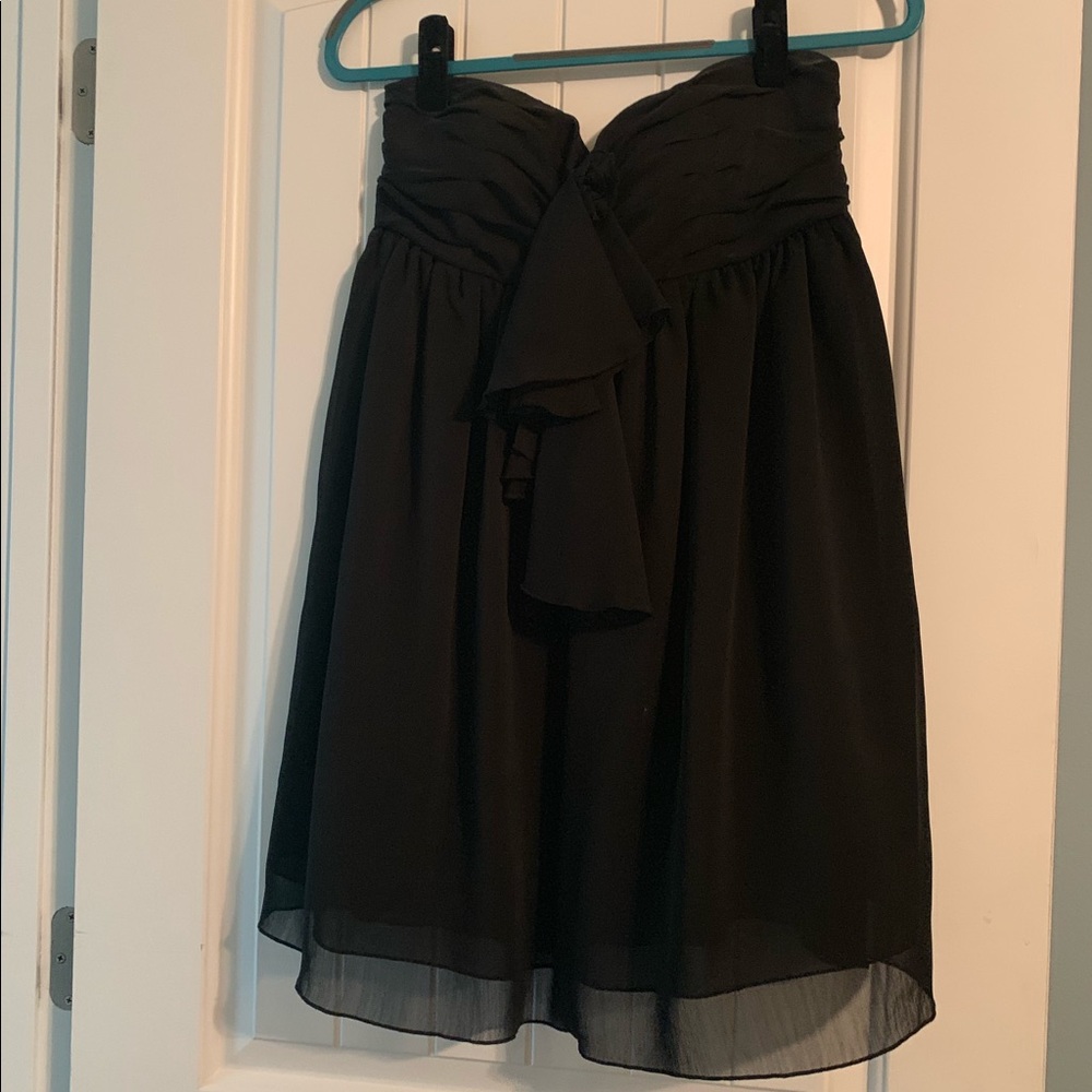 Black Strapless YA dress size L